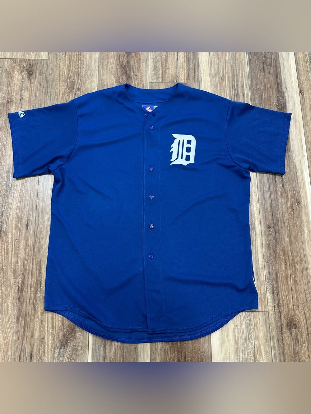 Majestic Detroit Tigers Cool Base Baseball Jersey, Blue, XL